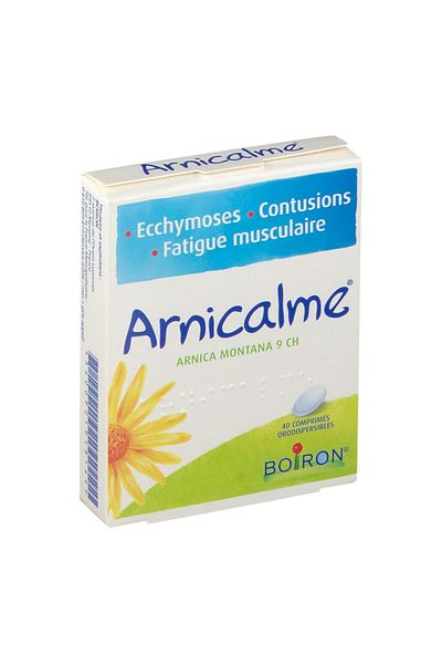Boiron Homeopathic Medicine, Boiron, Arnicalme, Treatment of Wounds, Bruises, Muscular Fatigue, 40 drajeuri