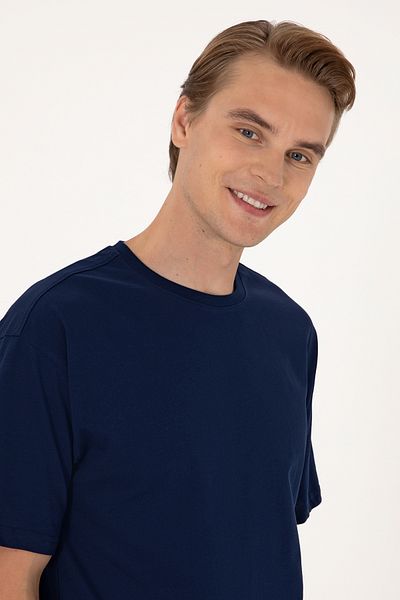 U.S. Polo Assn. Men's Comfort Fit Crew Neck Navy Blue T-Shirt 50306879-Vr033