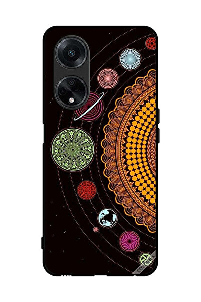 Covernex غطاء حماية لهاتف Oppo F23 5G - فن النظام الشمسي الماندالا