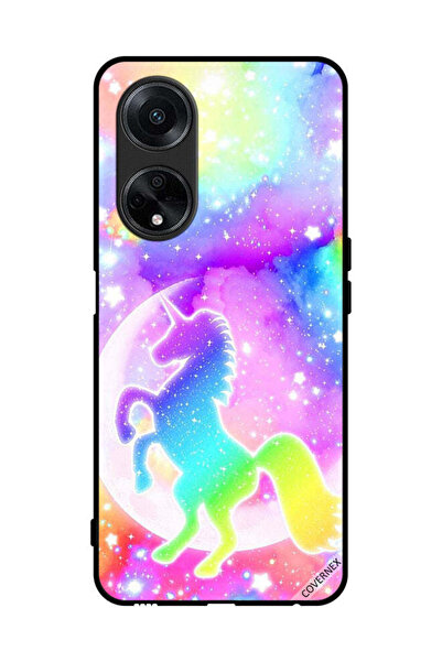 Covernex غطاء حماية لهاتف Oppo F23 5G - وحيد القرن بألوان قوس قزح