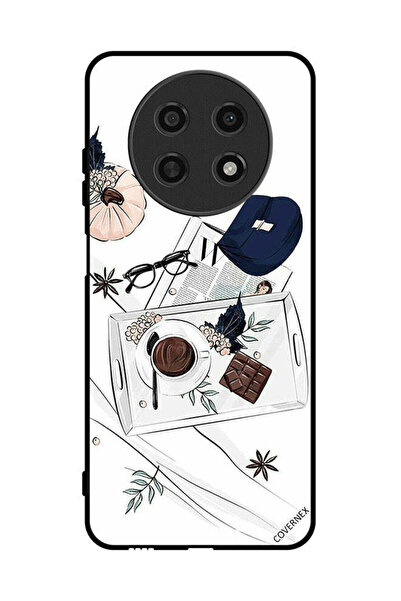 Covernex غطاء حماية لهاتف هواوي نوفا Y91 - تصميم فن القهوة والشوكولاتة