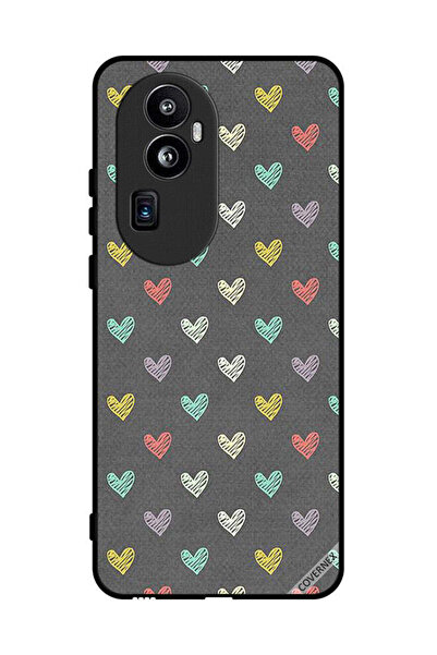 Covernex غطاء حماية لهاتف Oppo Reno 10 Pro Plus بنقشة قلوب صغيرة