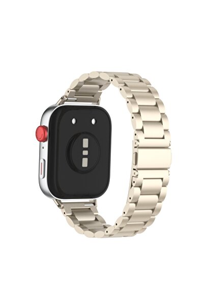 redmud teknoloji Huawei Watch Fit 3 / Fit 4 /Fit 4/ Fit5 / Fit 5 Pro İle Uyumlu Paslanmaz Çelik Kordon Ayarlanabilir Metal Kayış