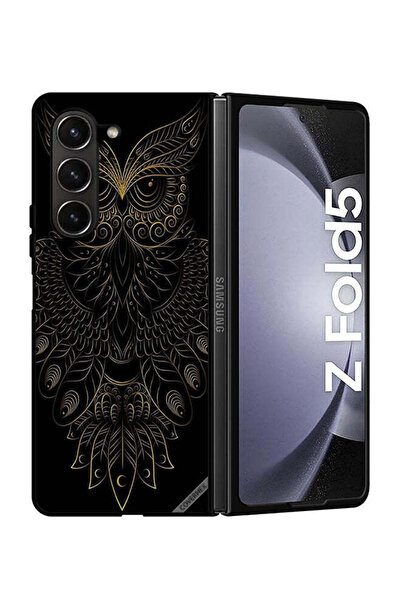 Covernex غطاء حماية لهاتف سامسونج جالاكسي زد فولد 5 بتصميم بومة زهرية عصرية