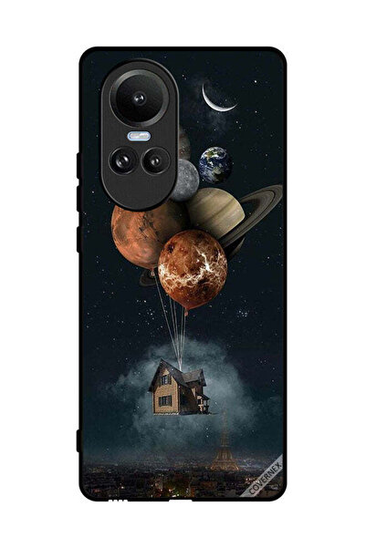 Covernex Protective Case Cover For Oppo Reno10 Balloon Planets Takes Home