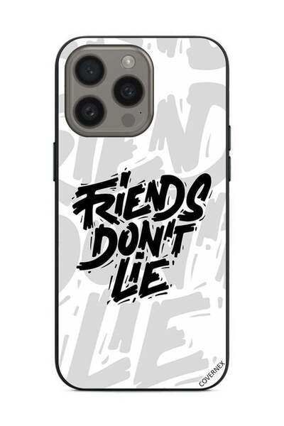 Covernex غطاء حماية لهاتف Apple iPhone 15 Pro - الخط العربي - الأصدقاء لا يكذبون