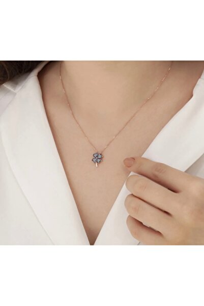 ED CAESAR Dört Yapraklı Yonca Kolye 925 Ayar Gümüş