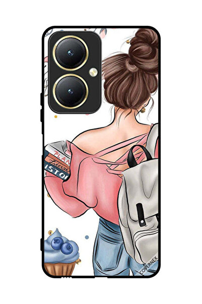 Covernex غطاء حماية لهاتف فيفو Y35 Plus 5G مطبوع عليه رسومات يد فتاة