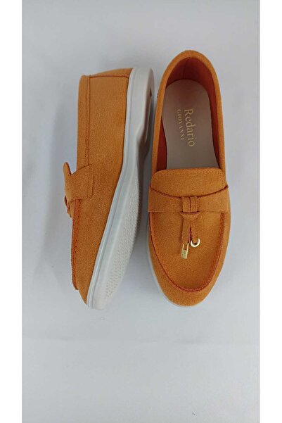 ZİO Women's Orange Suede Ballet