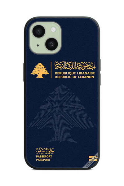 Covernex غطاء حماية لهاتف Apple iPhone 15 جواز سفر لبناني