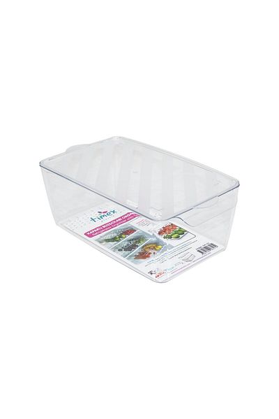 Mena Rise Şirinshop Covered Transparent Mica Refrigerator Organizer 30X16X10Cm 1108107