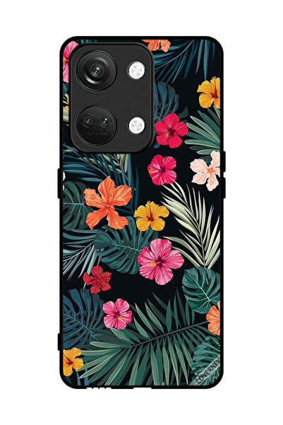 Covernex غطاء حماية لهاتف OnePlus Nord 3 5G، زهور متعددة الألوان وريش أخضر داكن