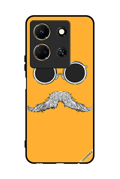 Covernex غطاء حماية لهاتف Infinix Note 30 مع فن النظارات والشارب