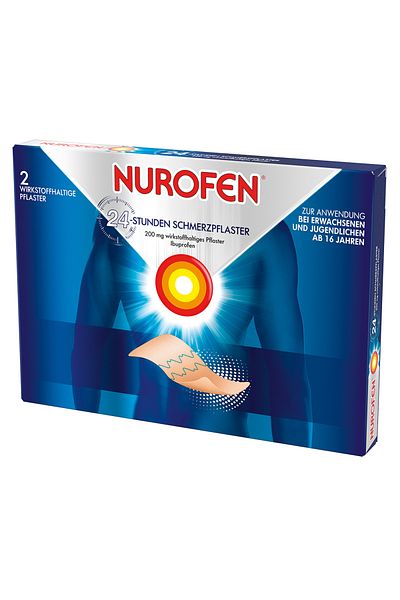 NUROFEN Medicated Compress Set, Nurofen, Pain Patch, for Joint, Tendon, 24h Effect, 2 pcs.