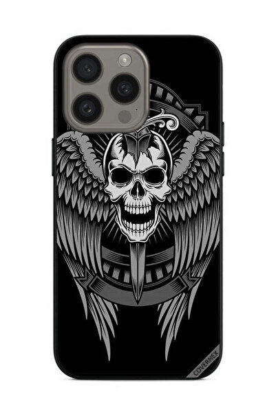 Covernex غطاء حماية لهاتف Apple iPhone 15 Pro جمجمة بأجنحة نسر