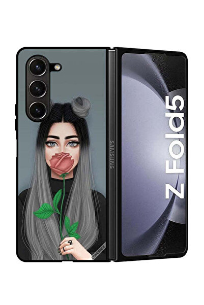 Covernex غطاء حماية لهاتف سامسونج جالاكسي زد فولد 5، رسمة فتاة لطيفة