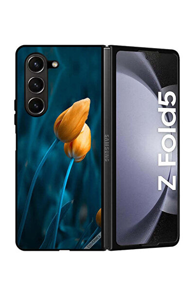 Covernex غطاء حماية لهاتف سامسونج جالاكسي زد فولد 5 مع زهرتين لطيفتين