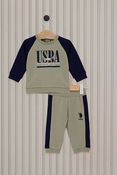 U.S. Polo Assn. Us Polo Baby Boy 2-Piece Set - Tea Green
