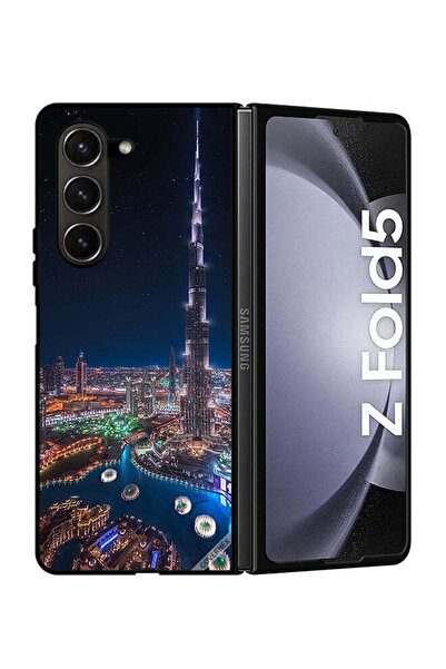 Covernex غطاء حماية لهاتف سامسونج جالاكسي زد فولد 5 - منظر ليلي لوسط المدينة