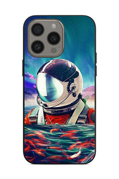 Covernex غطاء حماية لهاتف أبل آيفون 15 برو ماكس - رائد فضاء في بحر الأسماك