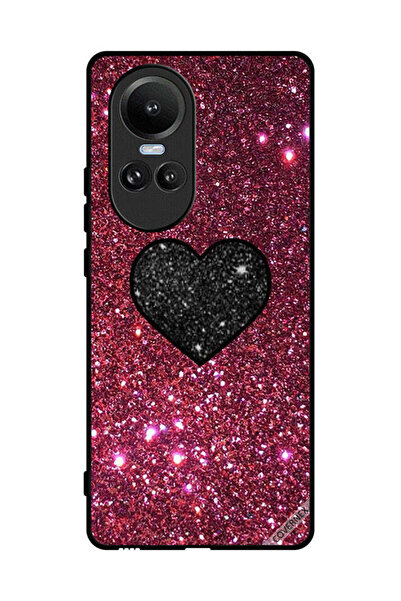 Covernex غطاء حماية لهاتف Oppo Reno10 Pro بتصميم قلب لامع