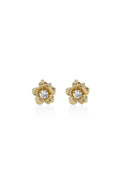Mesmera Stone Rose Earrings