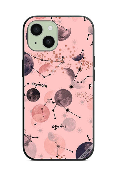 Covernex غطاء حماية لهاتف آيفون 15 من آبل، رسمة الأبراج الفلكية، باستيل