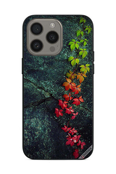 Covernex غطاء حماية لهاتف Apple iPhone 15 Pro - أوراق جميلة