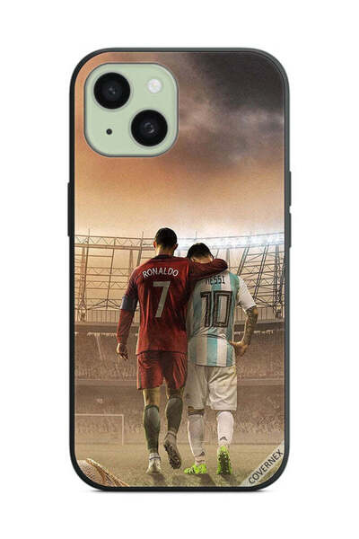 Covernex غطاء حماية لهاتف أبل آيفون 15 بلس ميسي وكريستيانو رونالدو