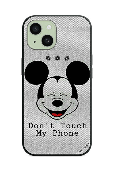 Covernex غطاء حماية لهاتف Apple iPhone 15 - لا تلمس هاتفي - ميكي