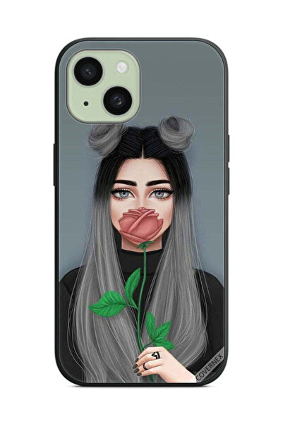 Covernex غطاء حماية لهاتف آيفون 15 من آبل، رسم فتاة لطيفة