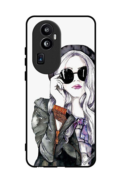 Covernex غطاء حماية لهاتف Oppo Reno 10 Pro Plus بتصميم فتاة أنيقة ولطيفة