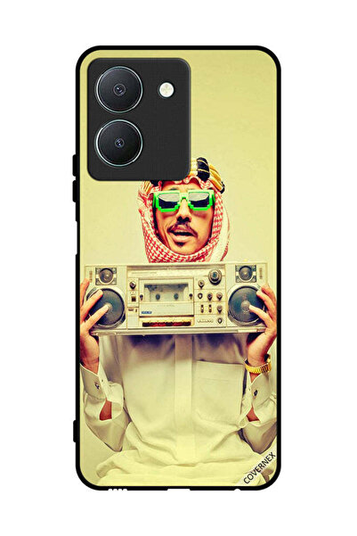 Covernex غطاء حماية لهاتف Vivo Y36 5G يحمل جهاز موسيقى عتيق