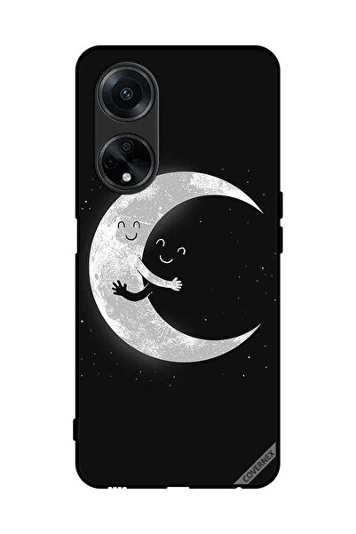 Covernex غطاء حماية لهاتف Oppo F23 5G عناق القمر والسماء المظلمة