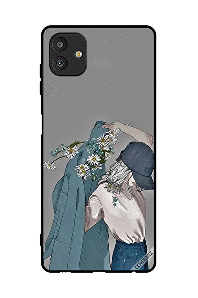 Covernex غطاء حماية لهاتف سامسونج جالاكسي M13 5G، رسم فتاة ترتدي معطفًا