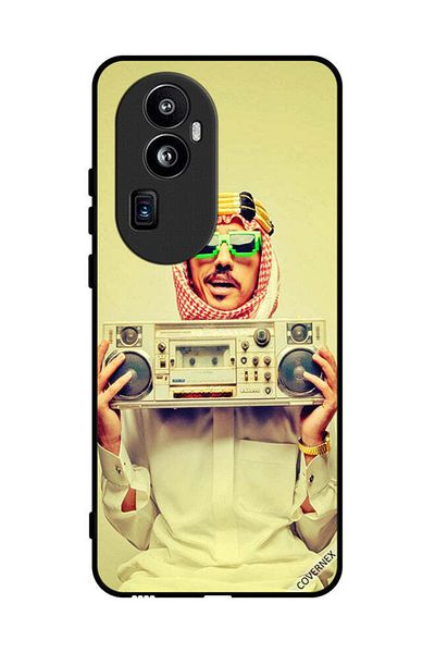 Covernex غطاء حماية لهاتف Oppo Reno 10 Pro Plus يحمل جهاز موسيقى عتيق