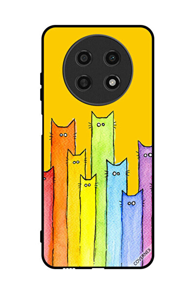 Covernex غطاء حماية لهاتف هواوي نوفا Y91 - فن دمية القطة