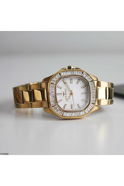 FERRO F43008B Women's Wrist Watch with Steel Band
