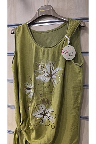 Park Moda Ιταλική μπλούζα με μηδενικό μανίκι με λουλουδάτο σχέδιο