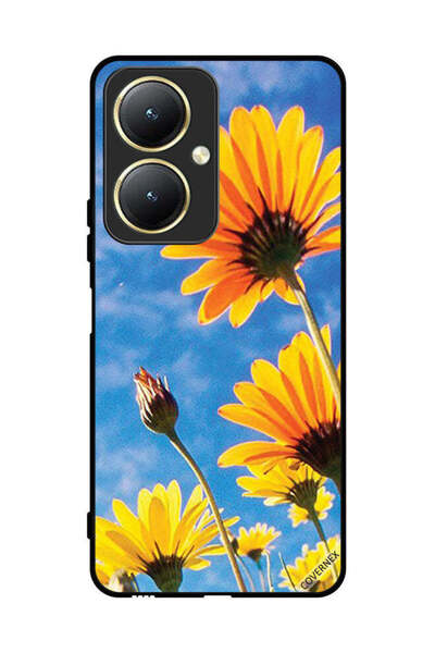 Covernex غطاء حماية لهاتف فيفو Y27 4G - زهور عباد الشمس