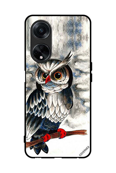 Covernex غطاء حماية لهاتف Oppo A98 5G برسومات بومة فنية