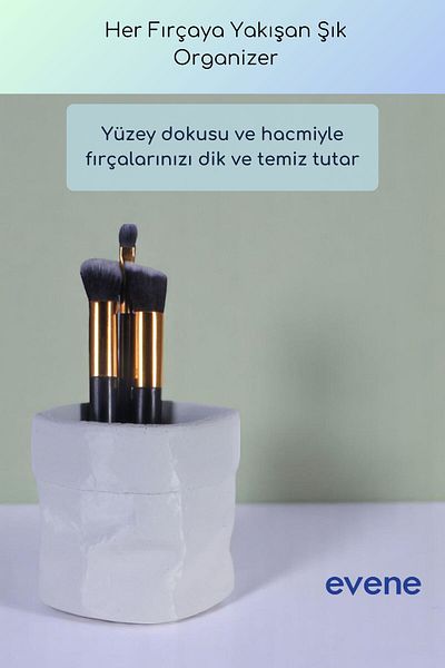 Evene Makeup Organizer Βούρτσα Μακιγιάζ Organizer Organizer Λευκό Χρώμα Μοντέλο 80