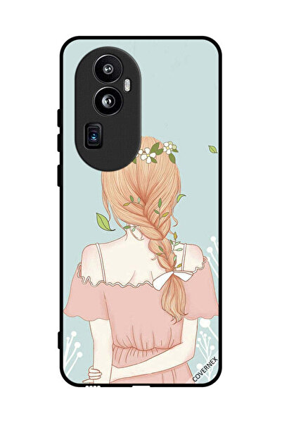 Covernex غطاء حماية لهاتف Oppo Reno 10 Pro Plus بنمط فتاة واقفة لطيفة