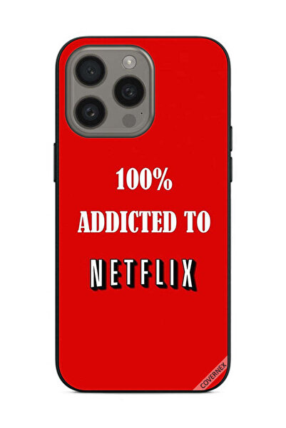 Covernex غطاء حماية لهاتف Apple iPhone 15 Pro Max مدمن على Netflix بنسبة 100%
