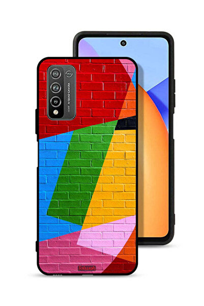 Tolwak Honor 10X Lite Protective Case Cover Colorful Wall Painting