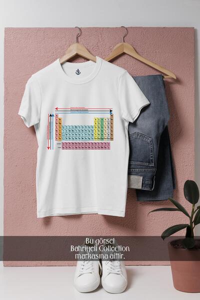 Bahriyeli Collection Oversize Kimya Periyodik Tablo - Cetvel Tasarımlı Unisex...