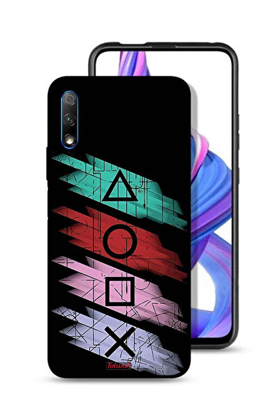 Tolwak غطاء حماية لهاتف Honor 9X (الصين) برسومات أيقونات لعبة الحبار