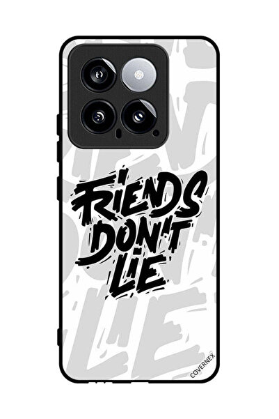 Covernex غطاء حماية لهاتف شاومي 14 بطبعة "أصدقاء الخط لا يكذبون"