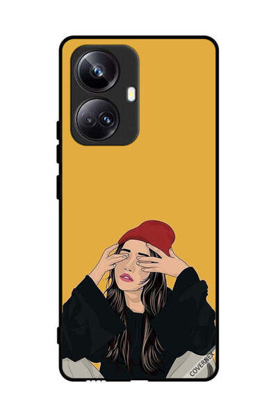 Covernex غطاء حماية لهاتف Realme 10 Pro Plus مع رسمة فتاة حزينة