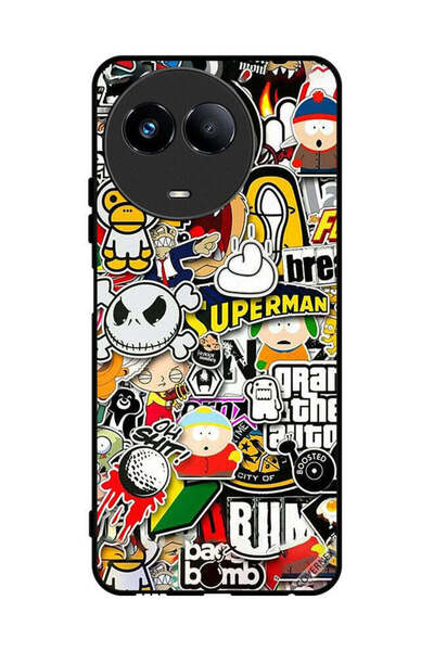 Covernex غطاء حماية لهاتف Realme 11 5G بملصقات